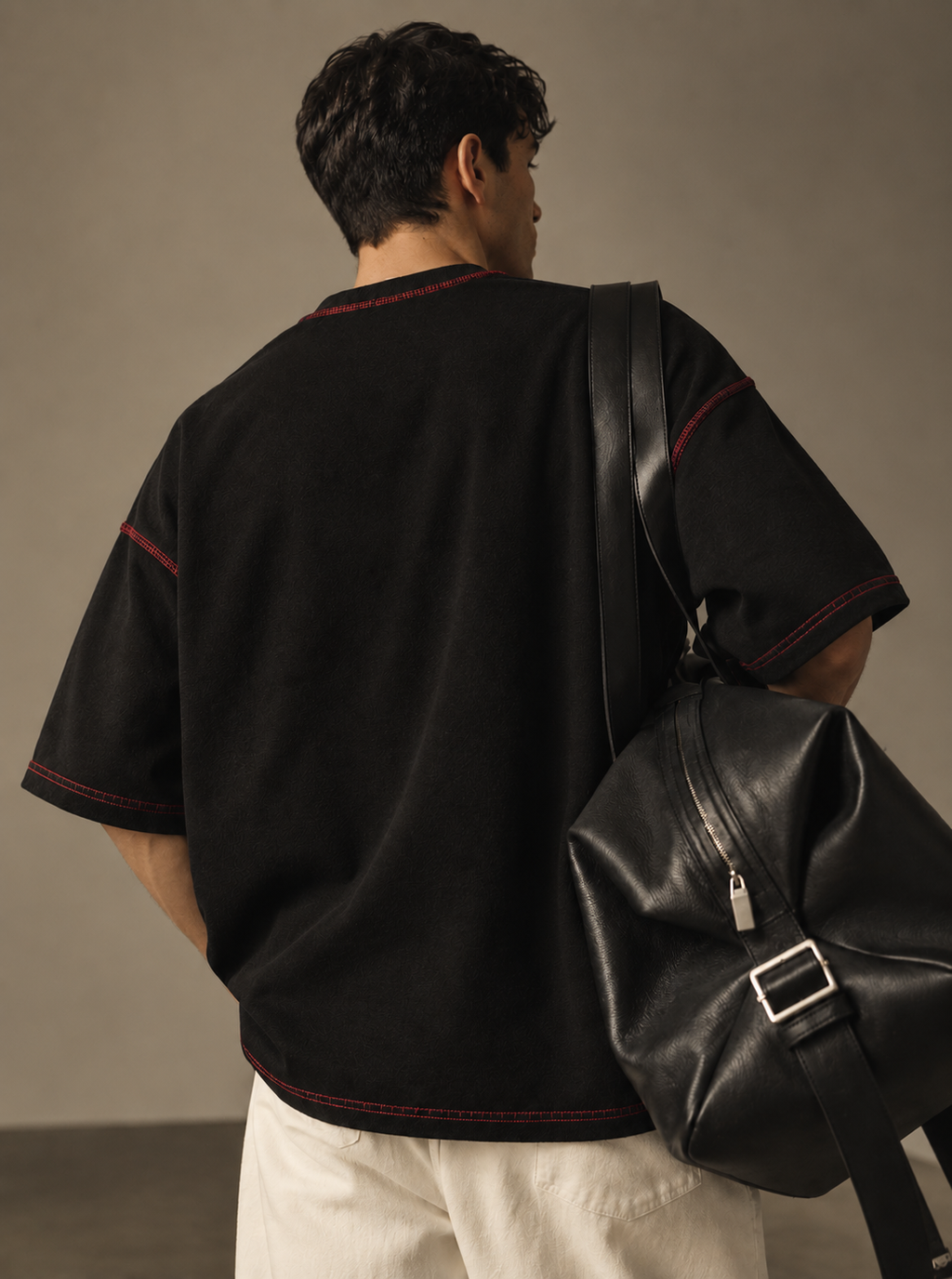 Type Seven Signature Oversized T-Shirt — Black