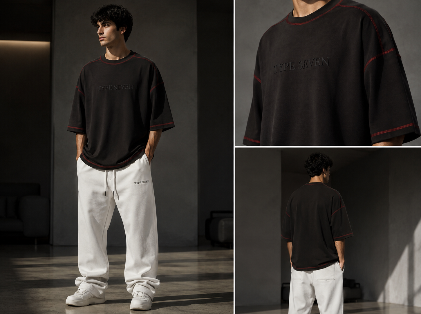 Signature Oversized Tee - Black
