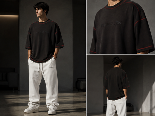 Signature Oversized Tee - Black