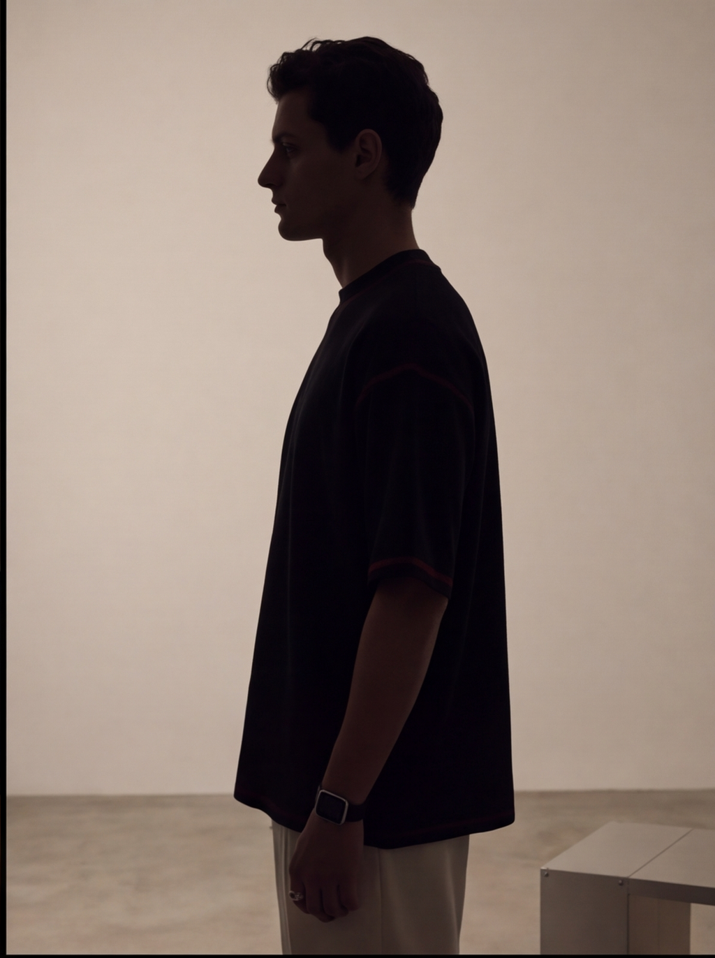 Type Seven Signature Oversized T-Shirt — Black